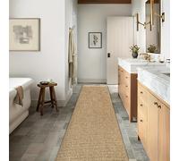 TEMU Alfombra de Área Ultra- de Sisal - Gruesa, Antideslizante y Cómoda para , Dormitorio y Más - Fácil de Lavar , Color Sólido, Forma Rectangular