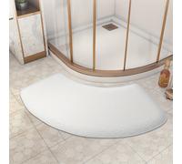 TEMU Alfombra de Suelo Absorbente para Baño con Ducha Arqueada, Alfombrilla Gruesa de Esponja para Inodoro, Tapete Antideslizante de Franela