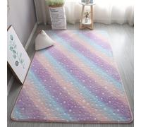 TEMU Alfombra que en , Alfombra Luminosa en , Rectangular, Lavable a - Ideal para Dormitorio Moderno, , Decoración Interior, Alfombra