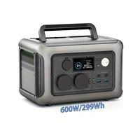 TEMU ALLPOWERS Estación de Energía, Batería Lifepo4 de 299WH, Estación de Energía Portátil con de CA de (1200 W de Pico), Fuente de Alimentación Móvil para Viajes, Camping, Autocaravana, al