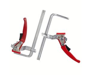 TEMU Allsome 2 Piezas Abrazadera de Mesa con , Abrazaderas Rápidas para Serras, Abrazadera MFT, Abrazaderas para Madera, Abrazadera de Guía con para de Mesa MFT y Guía, Abrazadera Rápida para Barras