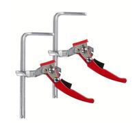 TEMU Allsome 2pcs Abrazaderas de Mesa de Carraca de Rápida - Acero de Aleación Duradero, Compatible con la Mayoría de MFT y Rieles Guía, de Sujeción para Carpintería