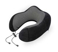 TEMU Almohada de Viaje para Cuello. Cojín Cervical de Espuma Viscoelástica para Avión, Coche. Almohada de Cuello Ergonómica Ajustable y para Dormir, con Bolsillo para Móvil y Lavable.