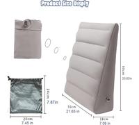 TEMU Almohada triangular inflable de terciopelo y para de la , adecuada para piernas, cintura, espalda, hombros y cuello, ideal para sentarse y , y portátil, cojín triangular multiusos para el cuerpo