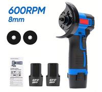 TEMU Amoladora inalámbrica mini, máquina inalámbrica de esmerilar y pulir, motor de velocidad de 600 RPM, herramienta adecuada para bricolaje, uso profesional, hormigón, esmerilado