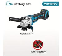 TEMU Amoladora y pulidora eléctrica sin escobillas de 2000 W de 125 mm, herramienta eléctrica para batería Makita de 18 V (batería no incluida)