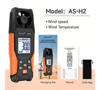 TEMU Anemómetro digital portátil, dispositivo de medición de velocidad , instrumento de medición de del aire, probador de velocidad , utilizado para meteorología, vela, kites, vela, surf y pesca