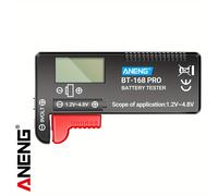 TEMU ANENG AN-168 PRO Probador Digital de Capacidad de Batería de Litio, Analizador de Carga con Pantalla, Prueba de Pilas AAA y AA