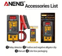TEMU ANENG Diagnóstico 11-25V Reparación Probador de Relé de 4/5 Pies Detector de Voltaje de Batería Herramientas de Diagnóstico (batería no incluida)