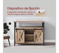 TEMU Aparador, con Correderas, 33 x x 80 cm, Estantes Ajustables, para