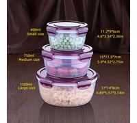 TEMU Apilable para Mantener , Set de Cajas Multifuncionales Herméticas y para Alimentos, de Alimentos de Cocina Anti-Olor con , para , Fiambrera Calentable
