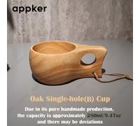 TEMU Appker'S Finlandesa Elegante a - un Vaso de Madera Premium Adecuado para Vino, Cerveza y Cócteles - para el Hogar, Bar, Cocina o Viajes - un Regalo de Vajilla Único que la Artesanía
