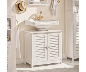 TEMU Armario para Debajo del Lavabo 2 Estante y SoBuy FRG237-II-W