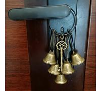 TEMU Artefacto protector para manija de puerta con carillón de viento de bruja, colgante decorativo para alféizar de ventana del hogar