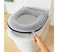 TEMU Artículos para el baño, Cubre asiento de inodoro, Universal para todas , Cremallera engrosada y agrandada, Rejilla para asiento de inodoro