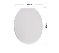 TEMU Asiento Inodoro PVC Plastico. WC Plastico Economico Universal. montaje. con los acessorios de montaje 43cm x34cm