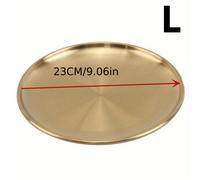TEMU Bandeja de Servir Elegante de Acero Inoxidable Dorado - Versátil para BBQ, Postres y | Duradera y Fácil de Limpiar | para y Fiestas