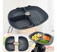 TEMU Bandeja de Vapor de Silicona con Rejilla para TM7, Cesta Divisora de Silicona y Tubo de Vapor, Accesorios de Cocina Multinivel - Accesorios de Cocina