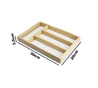 TEMU Bandeja para Cubertería - Organizador de Cubiertos - Divisor Cajones de Cocina .