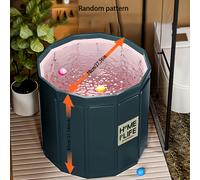 TEMU Bañera portátil extragrande, ideal para espacios pequeños, diseñada para , para de spa en casa, para adultos, con un diseño y de almacenamiento