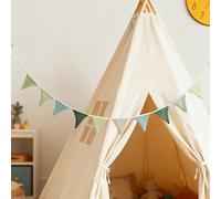 TEMU Banner Colgante de Tela Bohemia - Decoraciones para Fiestas Adecuadas para , , Baby Showers - Banderas de Tela con Patrones , Decoración para Habitaciones