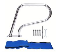 TEMU Barandillas para piscina de 81 x 58 cm, para piscina, barandillas de seguridad para escaleras de piscina, para piscina de acero inoxidable 304, para piscina, para piscina humanizados
