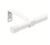 TEMU Barra de Cortina Ajustable para Ventana de 30" a 87", Barra Metálica de 5/8 con Soporte, Juego Pequeño de Barras de Cortina, Estilo Decorativo Moderno y Sencillo, Mate