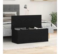 TEMU Baúl de Almacenamiento Moderno de Negro | Madera de calidad 102 x 35 cm Acabado Mate Ideal Para Dormitorio Pasillo y Elegante Práctico