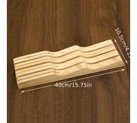 TEMU Bloque de Cuchillos de Madera Premium - Organizador de Cajón de Gran Capacidad para el Hogar y Chefs, Regalo Ideal para Inauguración de Casa