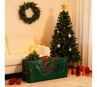 TEMU Bolsa de almacenamiento para árbol de Navidad y Halloween, de un árbol de Navidad desmontado de 6 pies, con reforzadas de resistencia y cremalleras dobles para guardar árboles y decoraciones