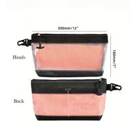 TEMU Bolsa de herramientas con cremallera de PVC de 12 pulgadas - Organizador compacto antiestático para herramientas y ferretería