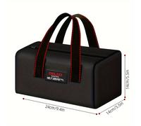 TEMU Bolsa de Herramientas Eléctricas de Tela Oxford, Portátil para Electricistas y Carpinteros, Bolso Resistente con Asa para Reparaciones Domésticas
