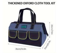 TEMU Bolsa de Herramientas Multifuncional AIRAJ, Tela Oxford Reforzada, Resistente y Duradera, Bolso Específico para Electricistas