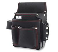 TEMU Bolsa de herramientas resistente: múltiples bolsillos y almacenamiento vertical para electricistas y carpinteros - Bolsa de trabajo con clip en el cinturón