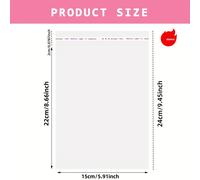 TEMU Bolsas de Celofán Autoadhesivas, 12*17, 15*22 cm, 100 Bolsas Transparentes Reutilizables y Sellables para Regalos, Productos, Dulces, Navidad, Halloween, Acción de Gracias