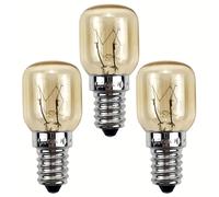 TEMU Bombilla para horno 25W/40W E14 SES de pequeña, resistente al 300°C, , ideal para hornos, campanas extractoras y microondas - Paquete de 2