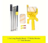 TEMU Bordeador de pintura profesional con rodillos de repuesto y varilla de extensión para pintar paredes y techos