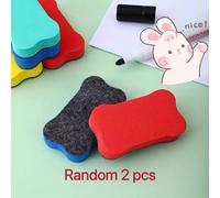 TEMU Borrador de 2 Colores Aleatorios con Mango Estriado - Borrador para Pizarra y Pizarra Blanca sin Polvo, Diseño de Dibujos Animados. Ideal para Aula, Oficina, Hogar - Material Escolar para y