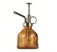 TEMU Botella de Vidrio Pulverizador a Presión - Pulverizador Manual Ideal para Cuidado de Plantas y Uso Doméstico - Rociador de Agua Portátil Retro, Botella de Vidrio con Boquilla de Pulverización