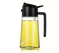 TEMU Botella rociadora de aceite de plástico de 500 ml, dispensador de aceite, tarro de aceite, juego de cocina para , horneado, , picnic y cocina