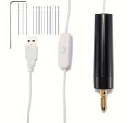 TEMU Broca de 13 Mini Taladro Eléctrico USB Pequeño Taladro Eléctrico Perla Taladro de Punzón de Ojo Lápiz Taladro Eléctrico Juego de Pulidora