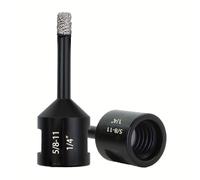 TEMU Broca de corona para azulejos, brocas de corona de diamante 2 piezas 5/8-11 para porcelana cerámica para azulejo mármol ladrillo corona al vacío 6 mm, para cerámica para azulejo granito mármol