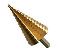 TEMU Broca Escalonada de Acero Rápido, 4-42mm, Recubierta con Titanio, Vástago - Adecuado para Metal, Madera y Plástico