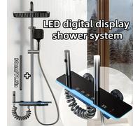 TEMU Cabeza de ducha LED de lujo, diseño moderno de , con de ducha de pantalla digital de , instalación de pared, regalo para decoración de baño, uso en ducha