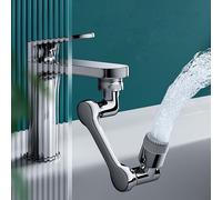 TEMU Cabeza de extensión universal para grifo 1080°, cabezal de ducha para grifo con dos , de agua y a prueba de salpicaduras, adaptador de para grifo de lavabo de baño y cocina
