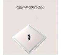 TEMU Cabezal de ducha cuadrado de acero inoxidable de 6 pulgadas - Accesorio de baño de presión para pared, para una de ducha relajante, Adiciones para la ducha únicamente para uso en la ducha