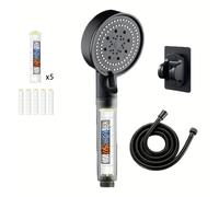 TEMU Cabezal de ducha de con potenciador de 5 velocidades más juego de 5 cartuchos de filtro, de filtro extraíble, cabezal de ducha que agua, artefacto de spa de en el baño para uso en la ducha