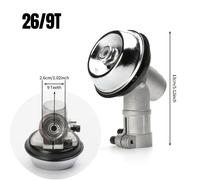 TEMU Cabezal de universal de 26 mm/28 mm de 9 dientes de repuesto para desbrozadoras, recortadoras, bordeadoras y cortacéspedes - Compatible con cajas de engranajes