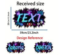 TEMU Calcomanías Personalizadas de y Texto, de Juego para Romper Paredes, Decorativas para Salas, Dormitorios y Salas de Juegos