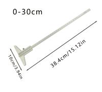 TEMU Calibrador de profundidad 0-150/200/300 mm Calibrador Vernier Herramienta de medición Carpintería Calibradores Vernier